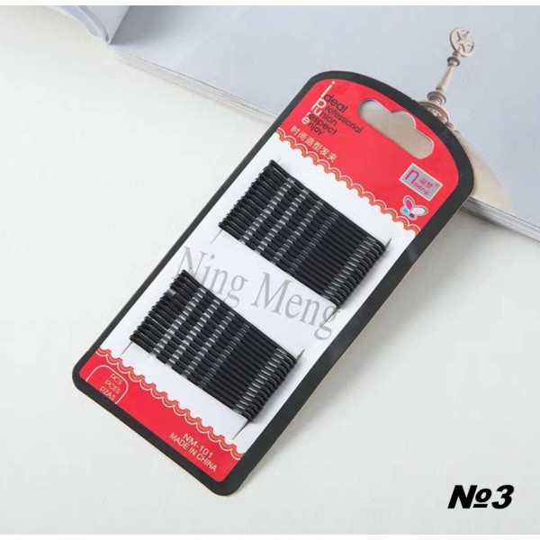 Набір невидимок для волосся, чорних, 30 шт