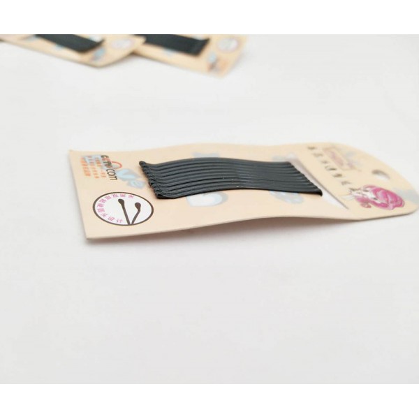 Невидимки для волосся, чорні, набір з 10 шт