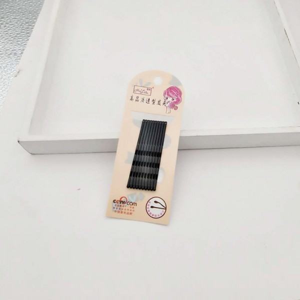 Невидимки для волосся, чорні, набір з 10 шт