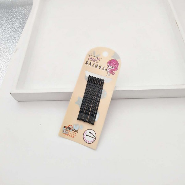 Невидимки для волосся, чорні, набір з 10 шт