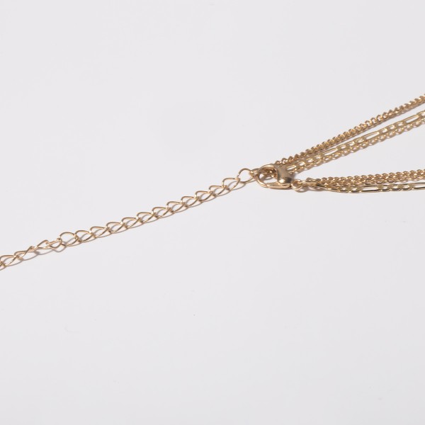 Ланцюжок багатошаровий, з перлами, "Multifaceted Mood", золото Ланцюжок багатошаровий, з перлами, "Multifaceted Mood", золото