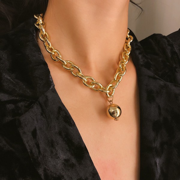 Ланцюжок із великими ланками "Golden Ball", 2 кольори Ланцюжок із великими ланками "Golden Ball", 2 кольори