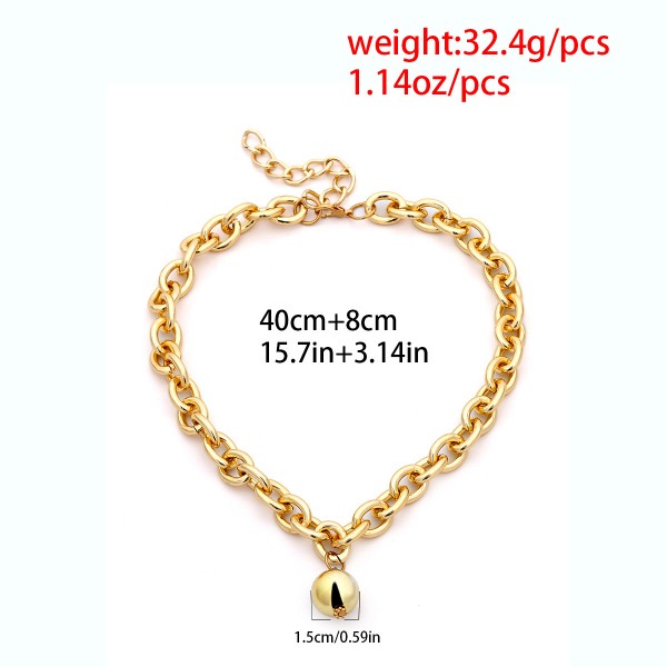 Ланцюжок із великими ланками "Golden Ball", 2 кольори Ланцюжок із великими ланками "Golden Ball", 2 кольори