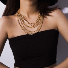 Ланцюжок багатошаровий, з великими ланками, "Attraction", 2 кольори