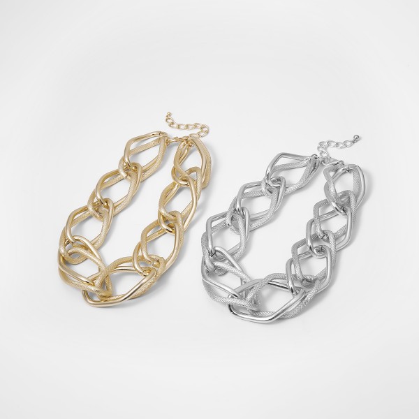 Ланцюжок із великими ланками "Gentle Rudeness", 2 кольори Ланцюжок із великими ланками "Gentle Rudeness", 2 кольори