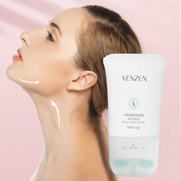 Крем для шиї з масажними роликами VENZEN Areginine Beauty Neck Cream, 110 г