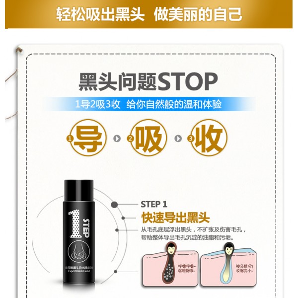 Набір: трьохступенева система очищення пір від чорних крапок Hyaluronic Blackheads Pores Trilogy Suite, 3 засоби