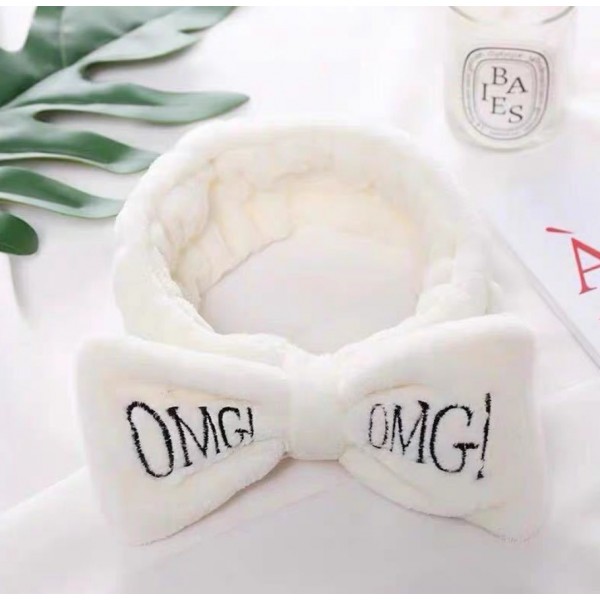 Пов'язка для макіяжу з бантиком "OMG", різні кольори