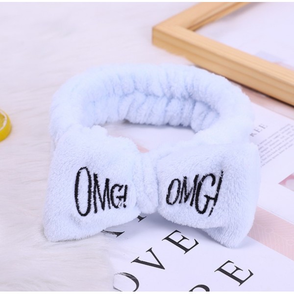 Пов'язка для макіяжу з бантиком "OMG", різні кольори