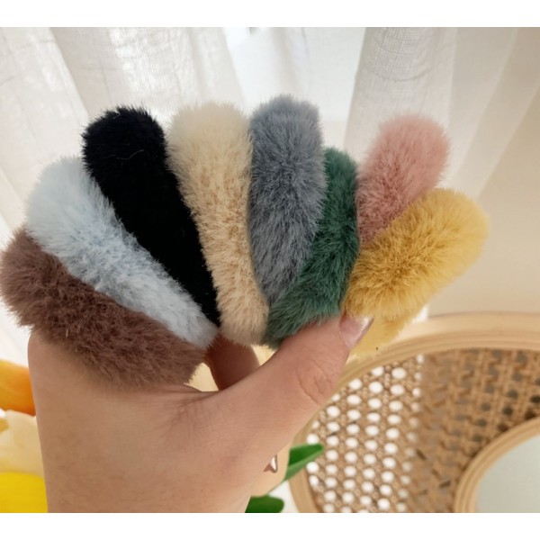 Резинка пухнаста для волосся "Mimi-Fluffy", різні кольори