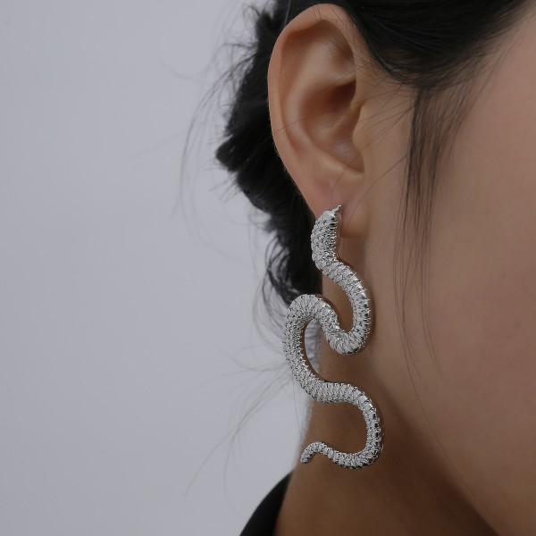 Сережки "Stylish Anaconda", 2 кольори