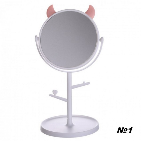 Дзеркало косметичне, на підставці з вушками
