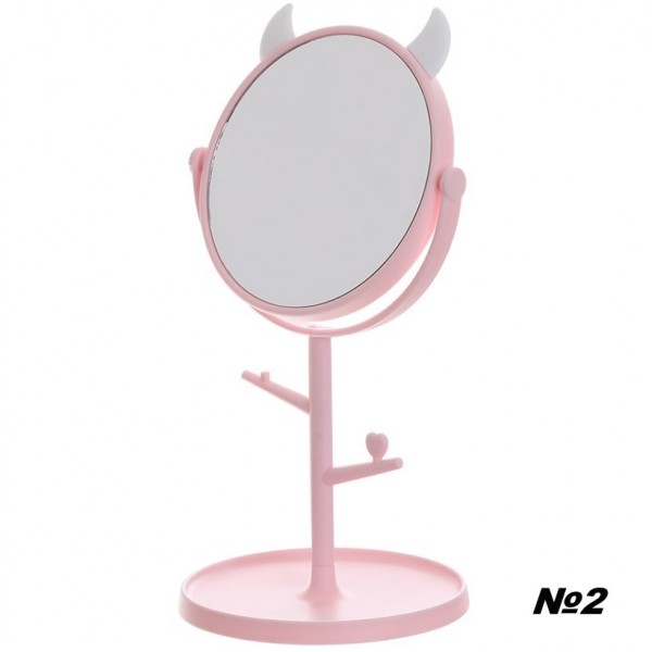 Дзеркало косметичне, на підставці з вушками