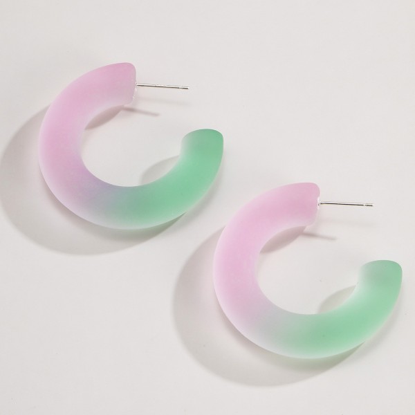 Сережки "Neon Neon", пластик, 2 кольори