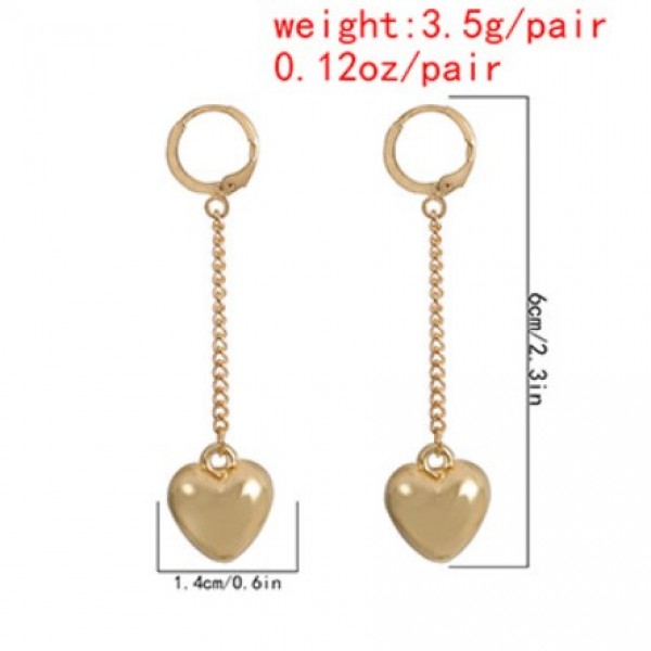 Сережки сердечка "Secret Heart", 2 кольори