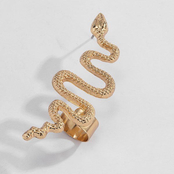 Сережка - кафа змійка "Metal Snake" на ліве вухо, на праве вухо, 1 шт Сережка - кафа змійка "Metal Snake" на ліве вухо, на праве вухо, 1 шт