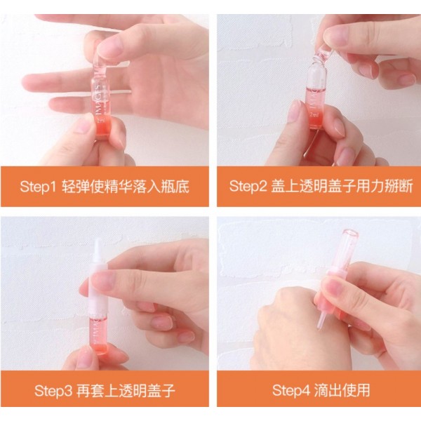 Сироватка для обличчя IMAGES Blood Orange Essence, з маслом червоного апельсину, набір 7 ампул