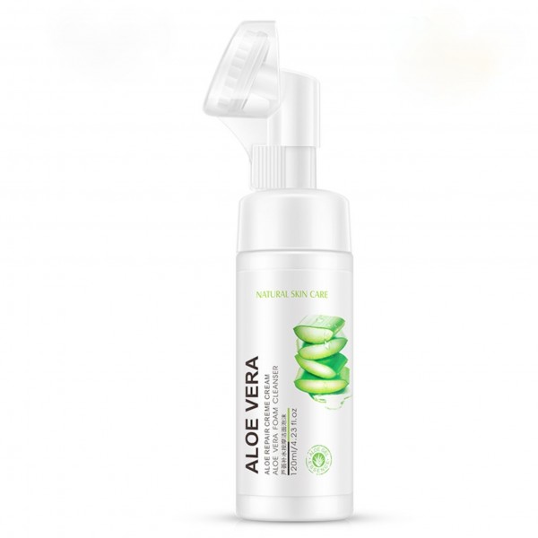 Пінка-мус для вмивання зі щіточкою Rorec Aloe Vera, 120 мл