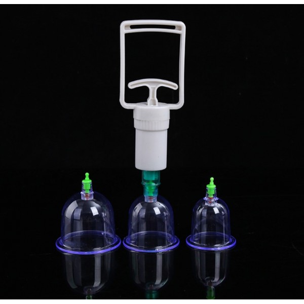 Банки вакуумні, масажні, антицелюлітні, з насосом, набір 6 шт