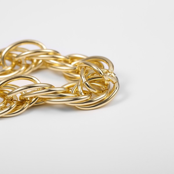 Ланцюжок із великими ланками "Dancing Metal", золото Ланцюжок із великими ланками "Dancing Metal", золото