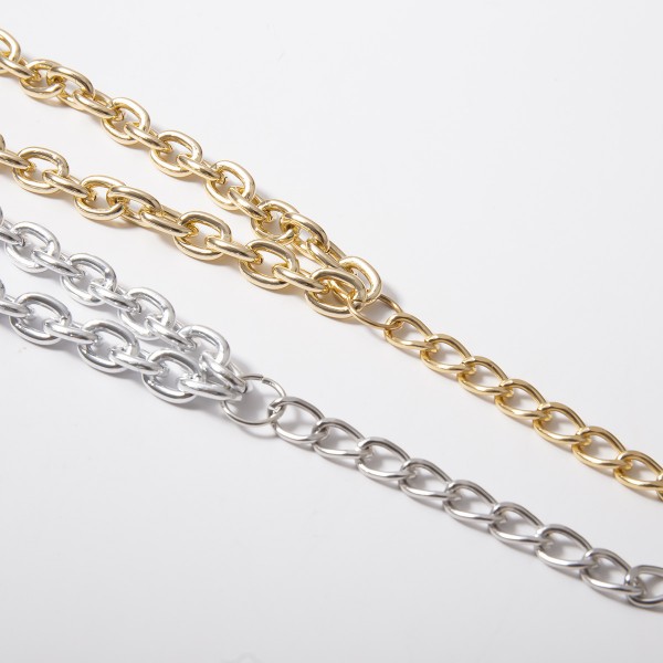 Ланцюжок багатошаровий, із великими ланками та кільцем "Infinity", 2 кольори Ланцюжок багатошаровий, із великими ланками та кільцем "Infinity", 2 кольори