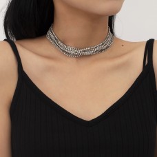 Ланцюжок чокер зі стразами "Sophistication", 2 кольори