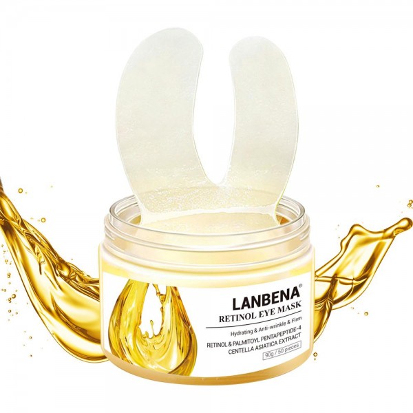Патчі Тканинні з ретинолом LANBENA Retinol Eye Mask, 50 шт