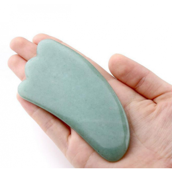 Шкребок ГуаШа Лапка з авантюрину, натуральний авантюриновий масажер ГуаШа, 5,5х11 см