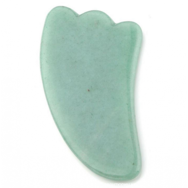 Шкребок ГуаШа Лапка з авантюрину, натуральний авантюриновий масажер ГуаШа, 5,5х11 см