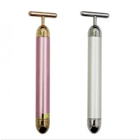 Масажер для обличчя, для вирівнювання контурів, CAMMYO 24k Gold Vibrating Facial Beauty Roller Massager Stick Lift, 1 шт