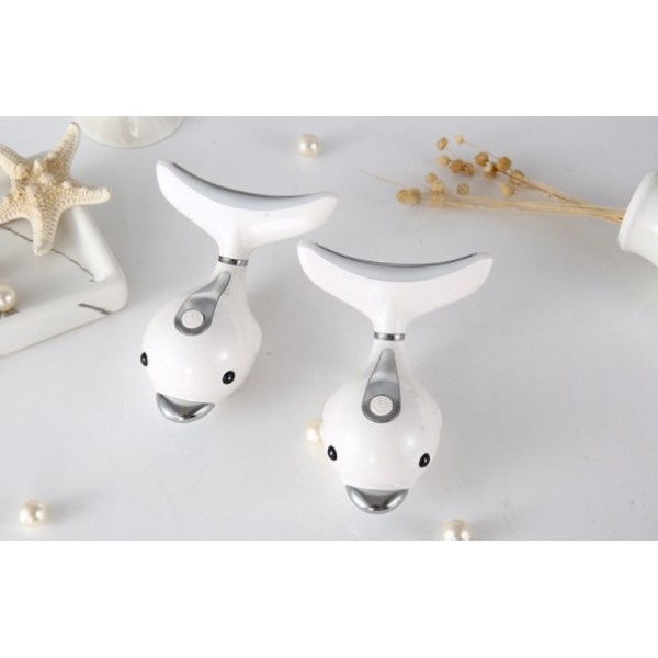 Аппарат массажер микротоковый для шеи Electric vibration Dolphin Neck, 1 шт