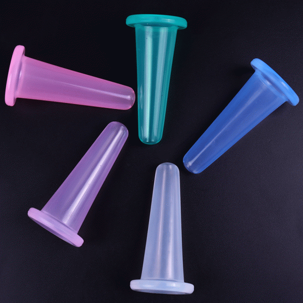 Банка силіконова, вакуумна, для масажу шкіри обличчя (М-розмір), 1шт