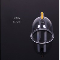 Банка масажна, пластикова, антицелюлітна К1 (діаметр зовнішній - 6,9 см/внутрішній діаметр - 5,7 см), 1 шт