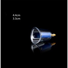 Банка вакуумна масажна пластикова антицелюлітна з вигнутим краєм (діаметр зовнішній - 4,4 см/внутрішній діаметр - 3,3 см), 1 шт