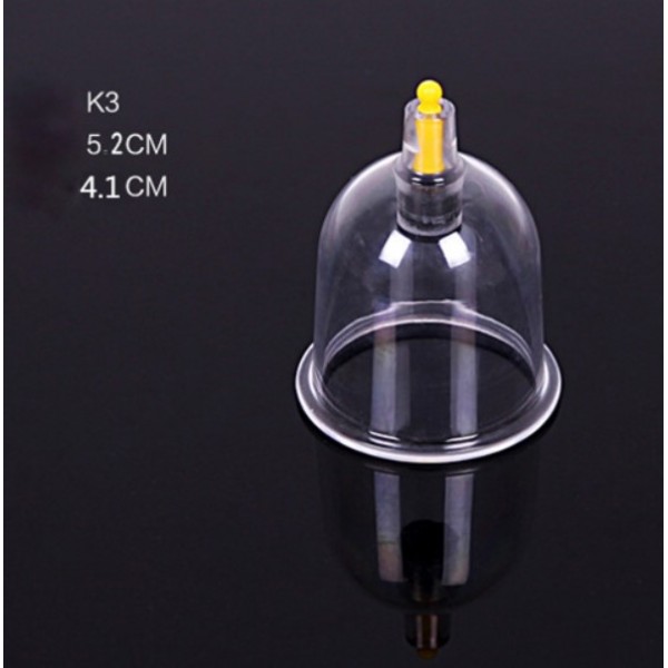 Банка вакуумная пластиковая антицеллюлитная К3 (диаметр внешний - 5,2 см/внутренний диаметр - 4,1 см), 1 шт