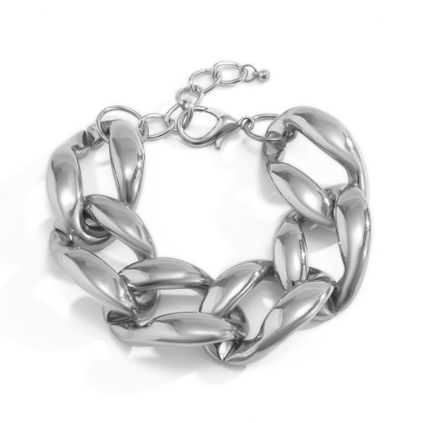 Браслет на ногу, анклет із великими ланками "Great Luxury", 2 кольори