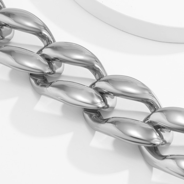 Браслет на ногу, анклет із великими ланками "Great Luxury", 2 кольори