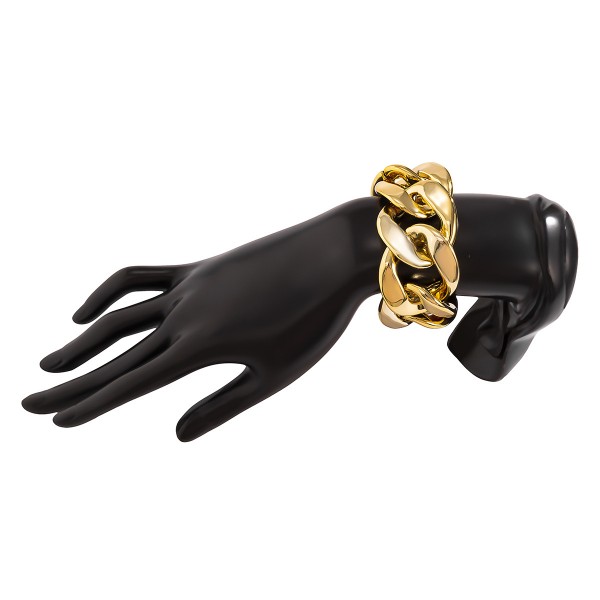 Браслет із великими ланками, глянцевий, "Total Mood", 2 кольори