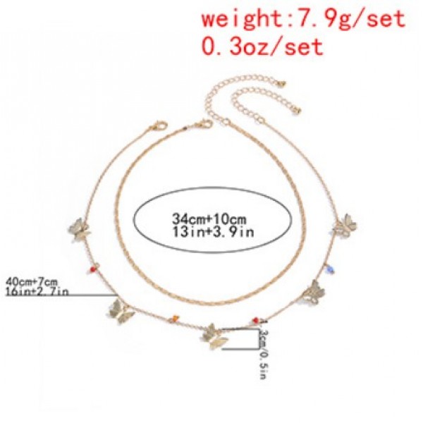 Ланцюжок з метеликами "Golden Wings", золото Ланцюжок з метеликами "Golden Wings", золото
