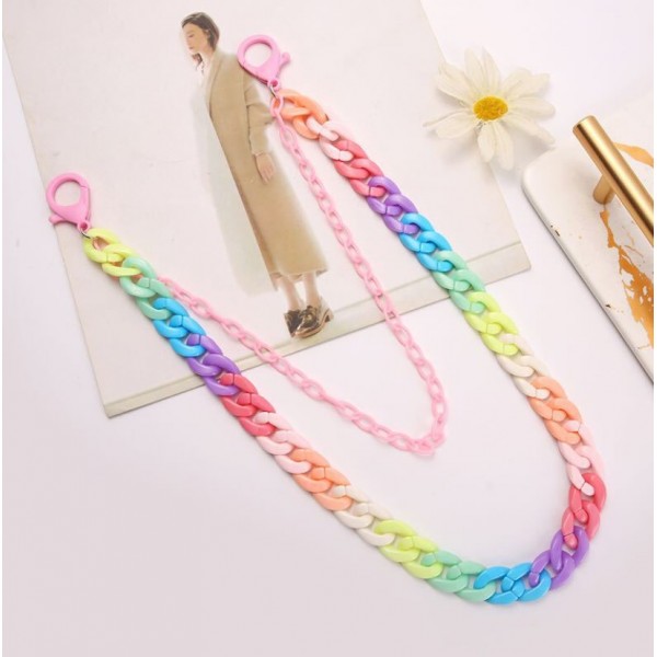 Цепочка на пояс для брюк, одежды "Rainbow", двойная