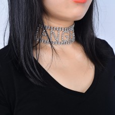 Ланцюжок чокер з написом "ANGEL", чокер з буквами