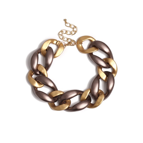 Ланцюжок із великими ланками "Brown Luxury", матовий Ланцюжок із великими ланками "Brown Luxury", матовий