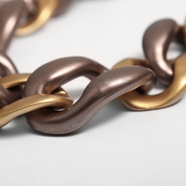 Ланцюжок із великими ланками "Brown Luxury", матовий Ланцюжок із великими ланками "Brown Luxury", матовий