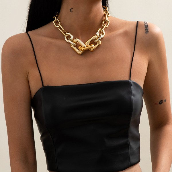 Ланцюжок із великими ланками "Gold Rudeness", золото Ланцюжок із великими ланками "Gold Rudeness", золото