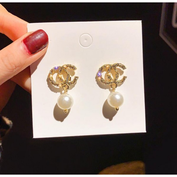 Сережки з перлинами "Fate Ringss", золото