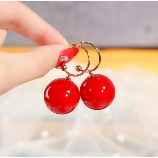 Сережки з великою перлиною "Large Delicate Pearl", золото Сережки з великою перлиною "Large Delicate Pearl", золото