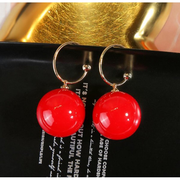 Сережки з великою перлиною "Large Delicate Pearl", золото Сережки з великою перлиною "Large Delicate Pearl", золото