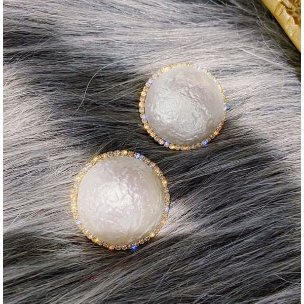 Сережки з перлинами "Round Pearl", гвіздочки Сережки з перлинами "Round Pearl", гвіздочки