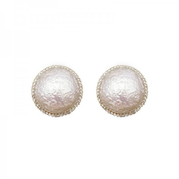 Сережки з перлинами "Round Pearl", гвіздочки Сережки з перлинами "Round Pearl", гвіздочки