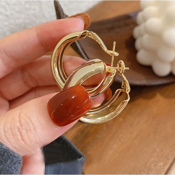 Сережки кільця "Ring Line", різні кольори